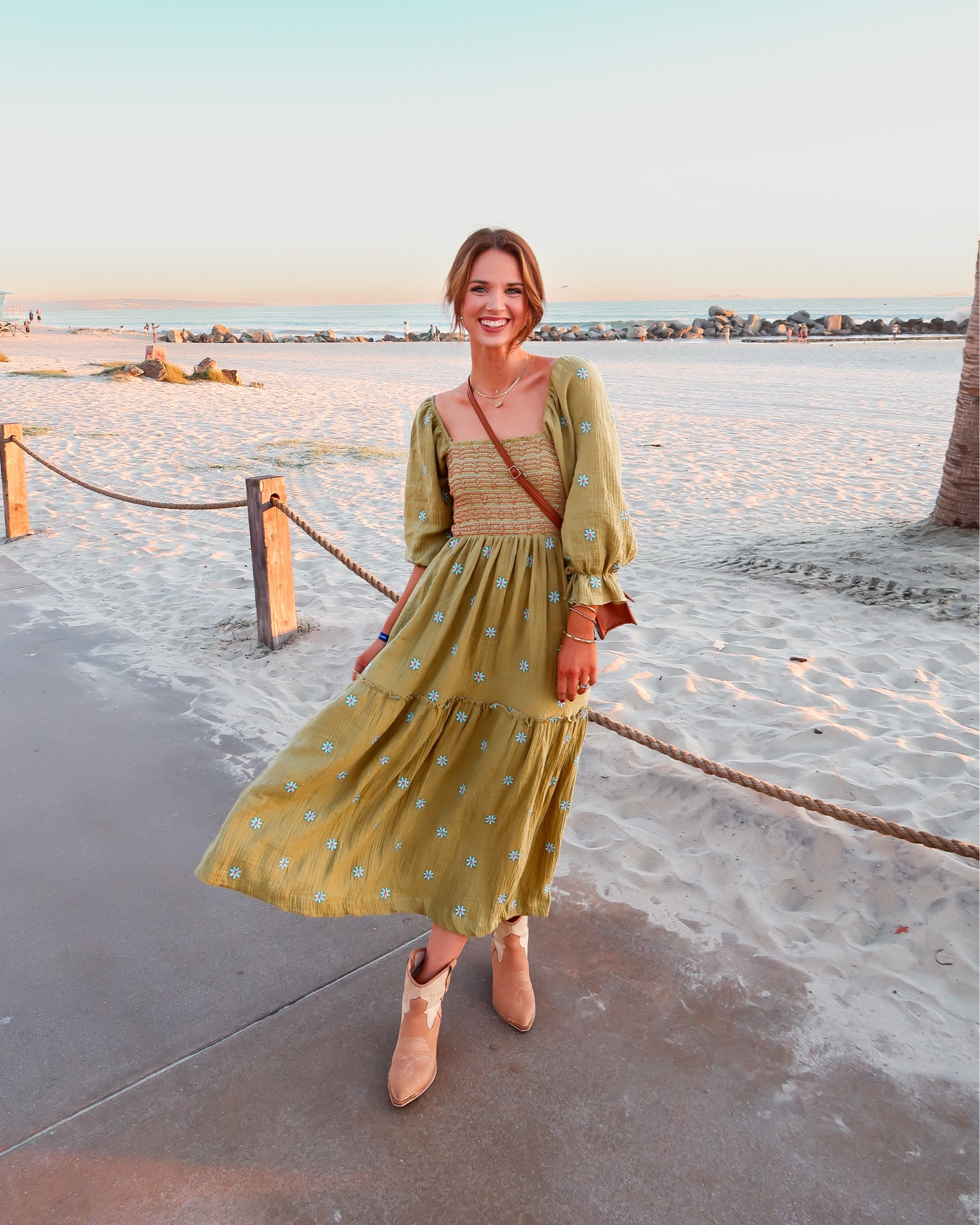 Free people inspired dress : wearing s
Boots : fit tts 

Beach dress //  fall dress // fall style // maxi dress // midi dress  

#LTKSeasonal #LTKfindsunder50 #LTKxPrime