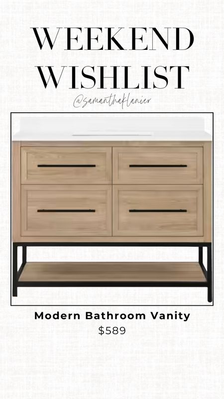 Weekend Wishlist:  Modern Bathroom Vanity 

#bathroomvanity #moderndecor #modernhomeaccents

#LTKSpringSale #LTKhome #LTKSeasonal