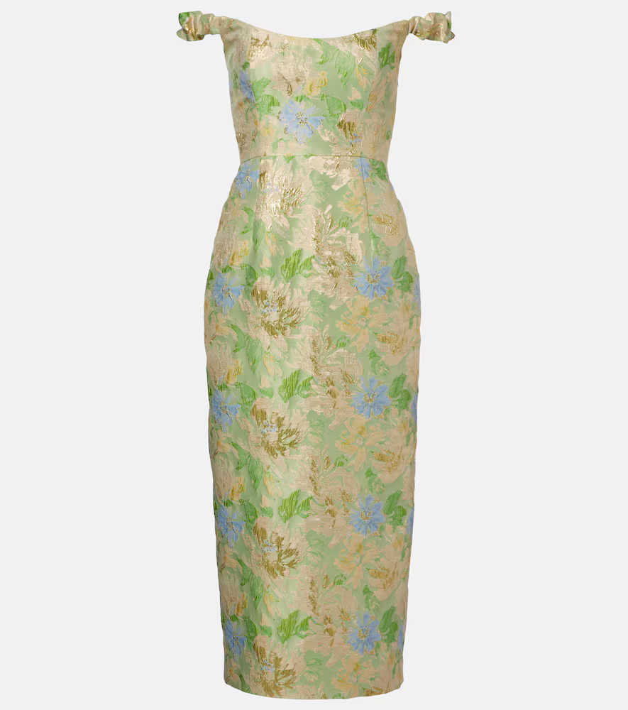 Markarian Floral brocade midi dress | Mytheresa (US/CA)