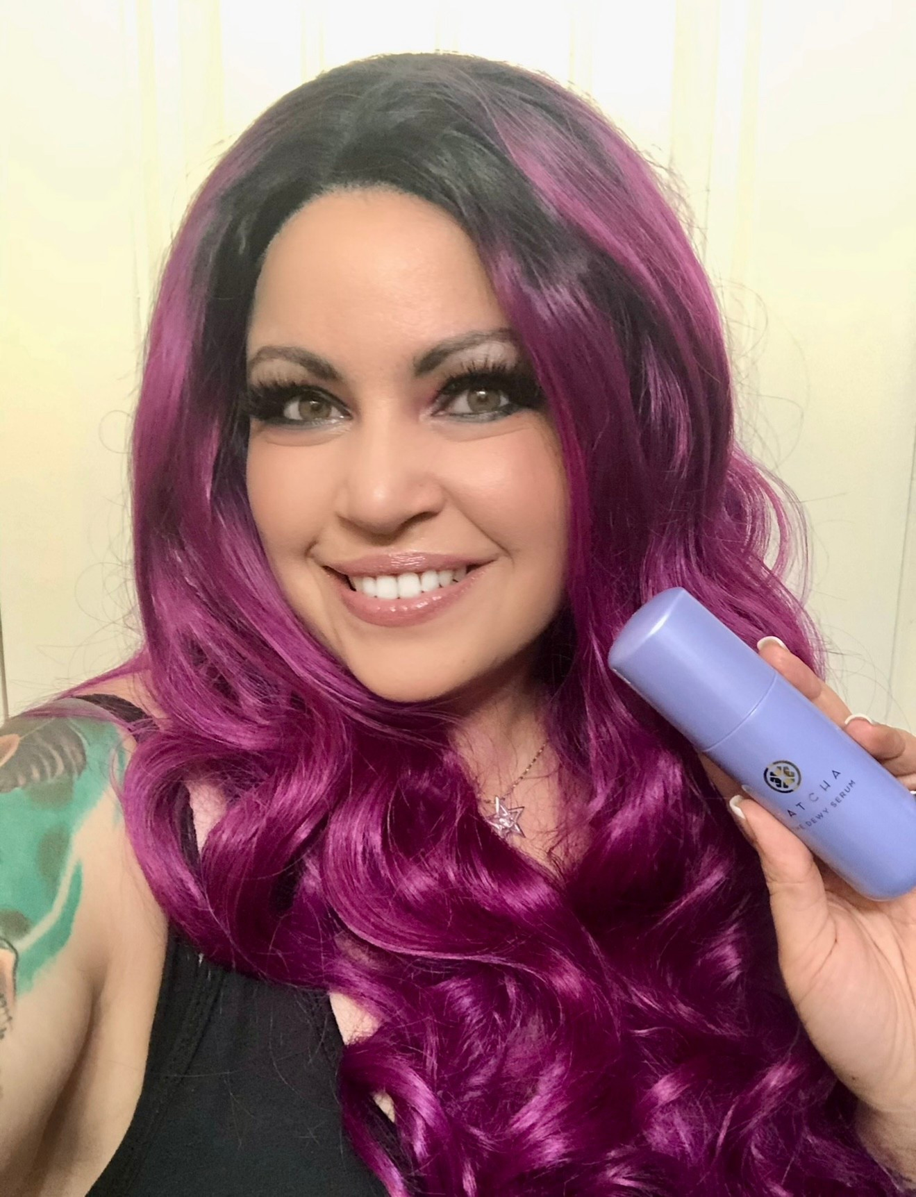 In this photo wearing Tatcha dewy serum.  Great to wear under makeup #skincare #makeup 

#LTKgrwm #LTKBeauty #LTKselfcare