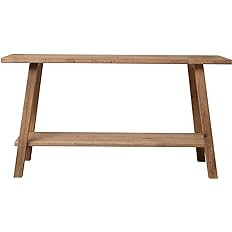 Creative Co-Op Pinewood Console Shelf, Natural Furniture Tables, 60" L x 18" W x 32" H | Amazon (US)