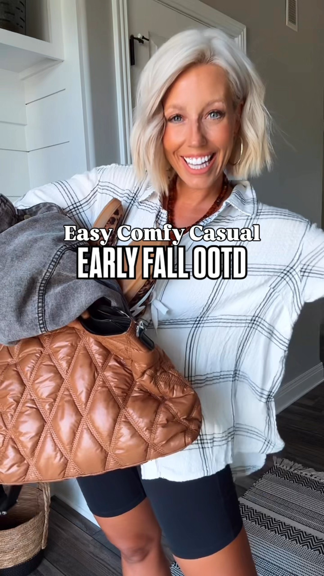 Easy, comfy, casual OOTD for early fall!!!! I absolutely love this button down and just got it in black too!!! Comes in several more color combos too!!! It’s plus size but I’m wearing size 0X and I love the fit!!!
⬇️⬇️⬇️
Top (plus sizes only - size 0X)
Shorts size medium 

#LTKStyleTip #LTKFindsUnder50 #LTKSaleAlert