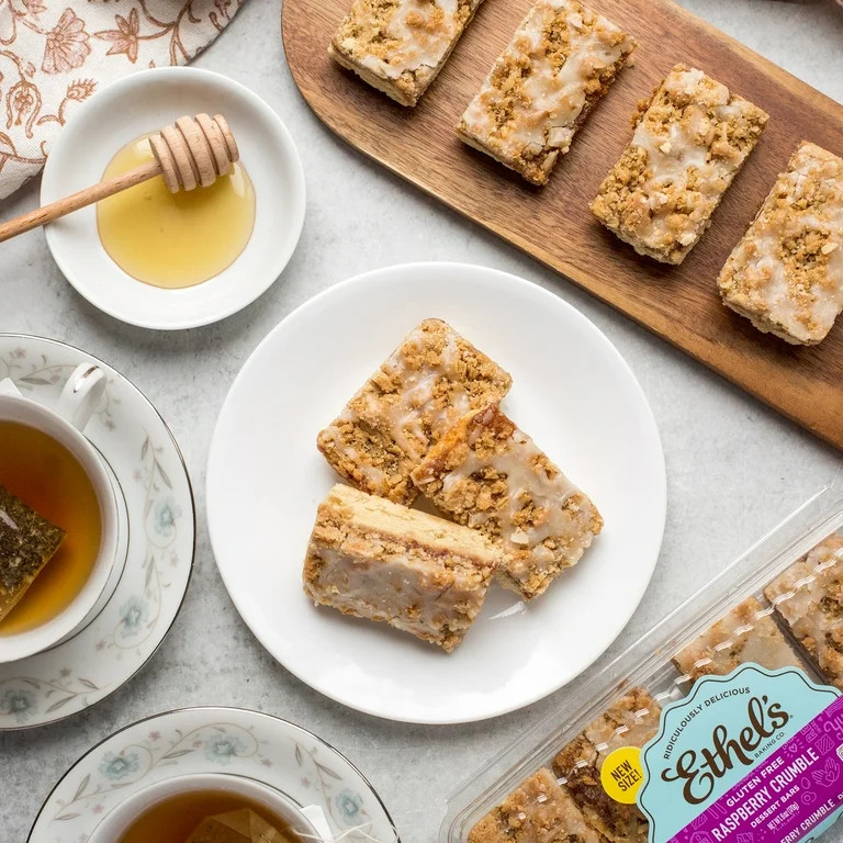 Ethel's Raspberry Crumble Dessert Bars – Slow-Baked Shortcake with Real Raspberry Filling, 4 Pa... | Walmart (US)