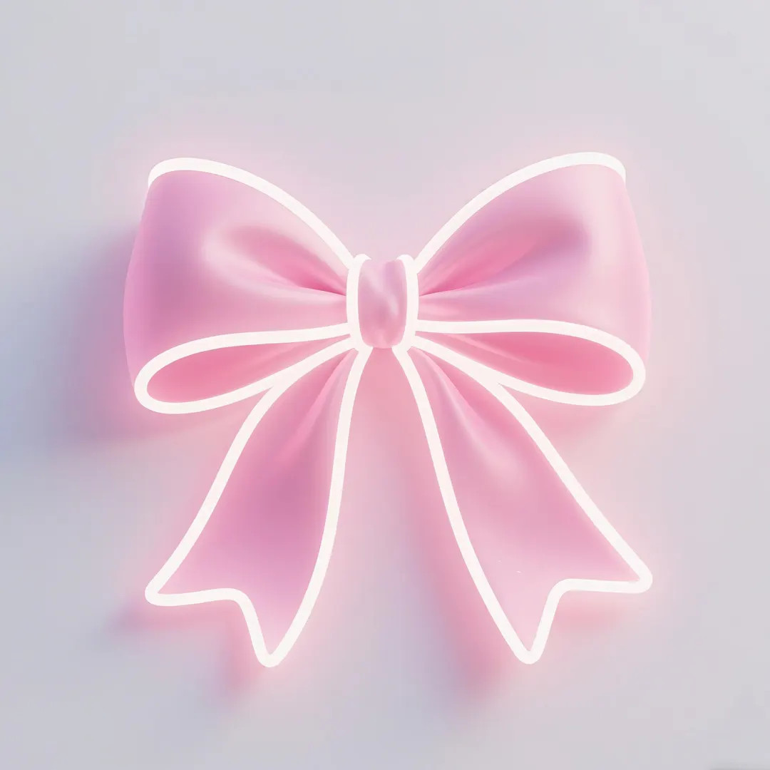 Pink Bow LED Neon Sign Custom, Y2K Bedroom Decor, Wall Art, Personalized Christmas Gifts - Etsy | Etsy (US)