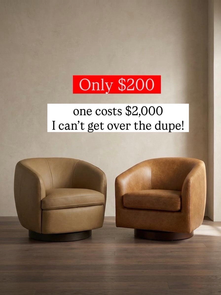 Designer leather swivel chair dupe

#LTKmomlife #LTKU #LTKHome