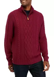 Crown & Ivy™ Cotton 1/4 Zip Pullover | Belk