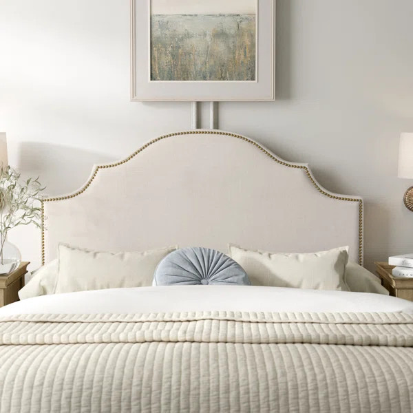 Hallie Linen Upholstered Panel Headboard | Wayfair Professional