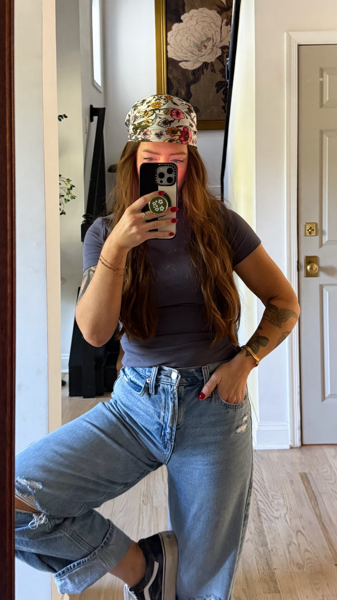 Love this little headscarf!✨ 

fall ootd, barrel jeans, fall jacket 

#LTKBeauty #LTKSaleAlert #LTKStyleTip