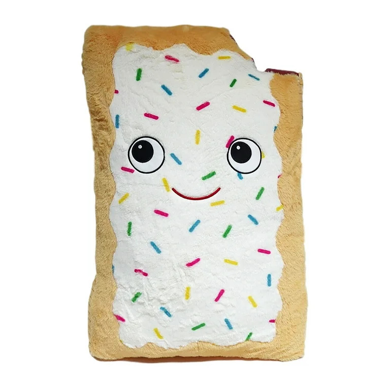 Jumbo Frosted Toaster Pastry Plush, Cream, 31", Valentine's Day by Way To Celebrate | Walmart (US)