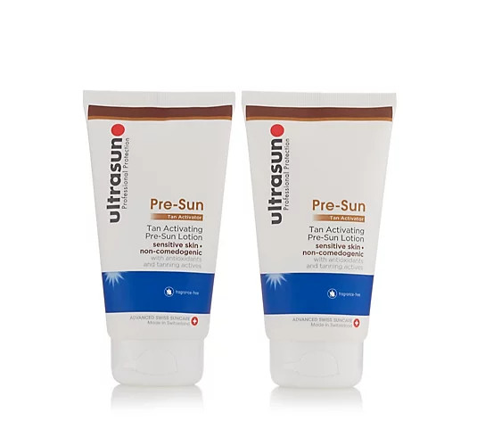 Ultrasun Pre-Sun Tan Activator 150ml Duo - QVC UK | QVC UK