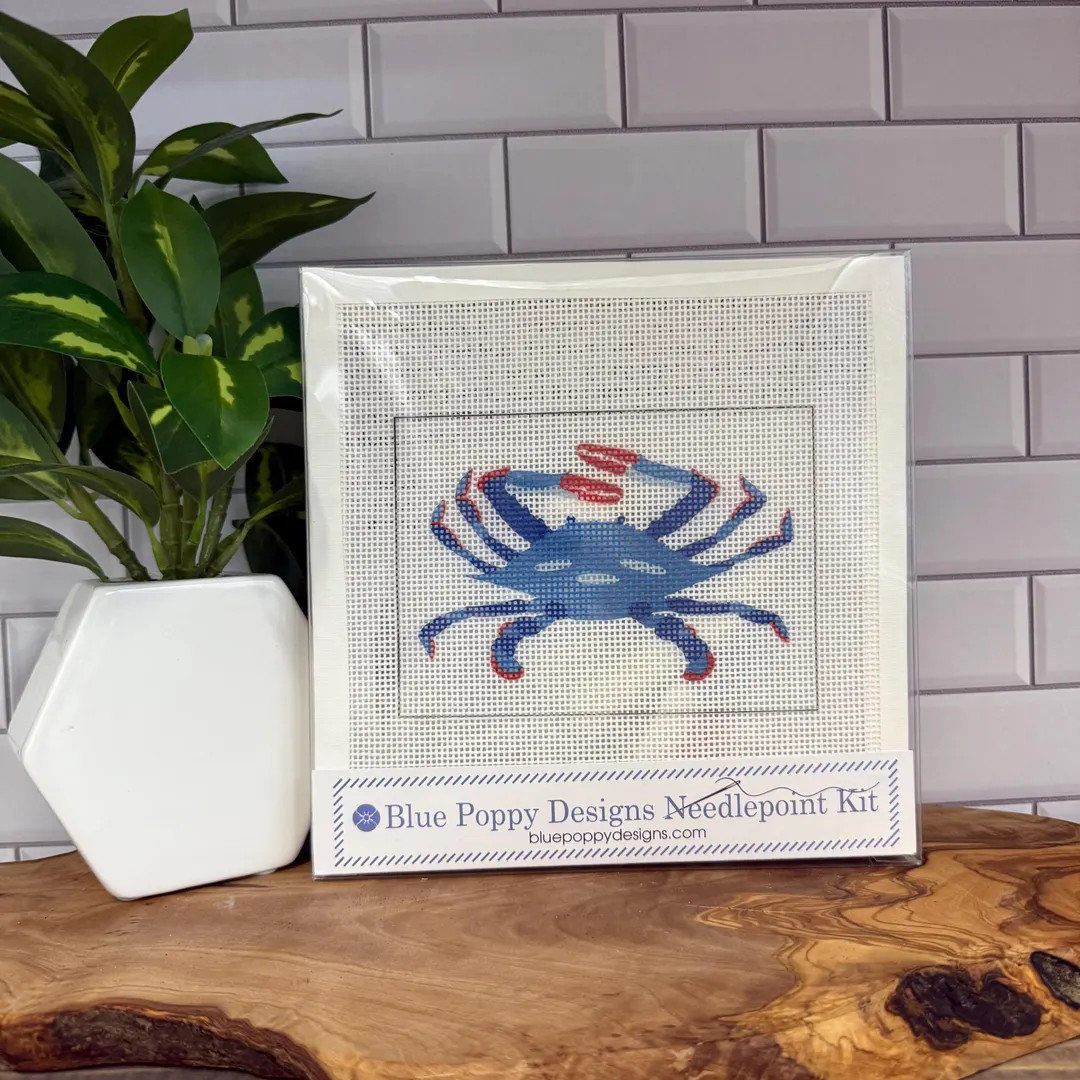Blue Crab Needlepoint Kit - Etsy | Etsy (Global)