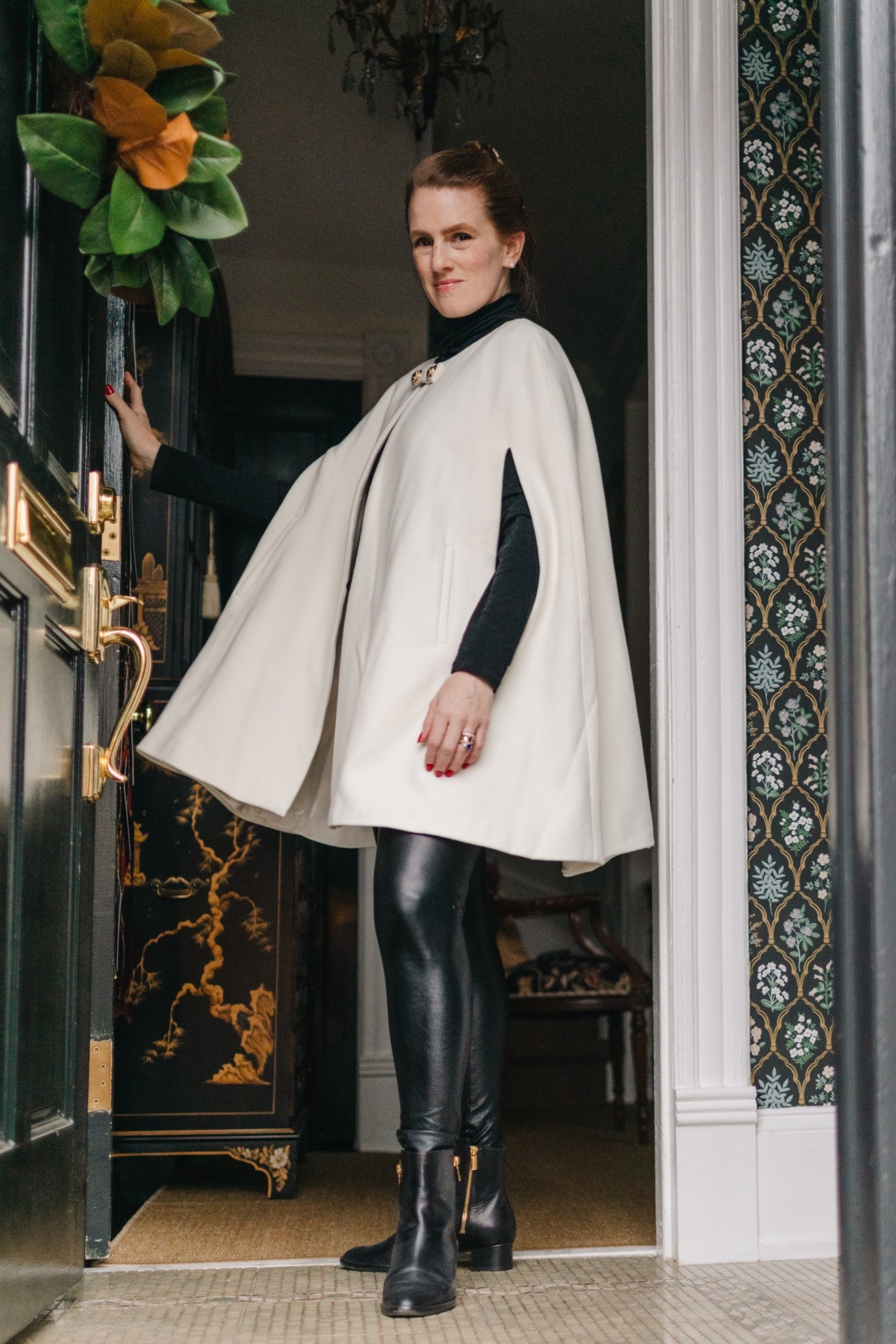 Not sure I’ve ever had more requests for details on an item than this @arteitalicacrownlinen cape I wore in stories yesterday. Which cracks me up because over a decade ago, I wore a cape to party in New York (a hip party in Tribeca where, if I recall correctly, an early Instagram celeb was in attendance). My friend Steph has never let me live it down, and finds every excuse to bring up the time I wore THE CAPE.

I maintained then and still do now that capes are ~cool~, and I was right (is there a smug face emoji?). 

🏷️ winter style, winter cape, classic style

#LTKHoliday #LTKSeasonal