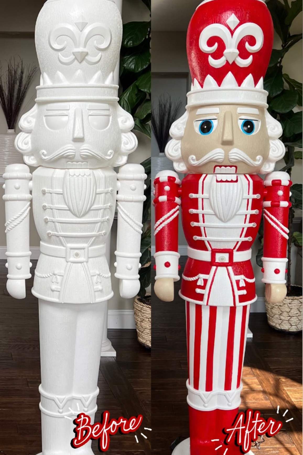 Here’s some behind the scenes of how I transformed the viral @walmart nutcracker.  This was such a fun project.  It was a lot of work, but so worth it!  Comment the word SHOP and I will link everything I used.  If the Nutcracker is sold out online make sure you click “check stores nearby” to snag one for store pickup if one is available in your area.

#viralnutcracker #nutcrackermakeover #christmasdecor #nutcracker #viral #homedecor #explore #christmas #walmart #walmartfinds #diy
#christmas #christmas2023 #candycane #holidaydecor #explorepage

#LTKHoliday #LTKCyberWeek #LTKSeasonal