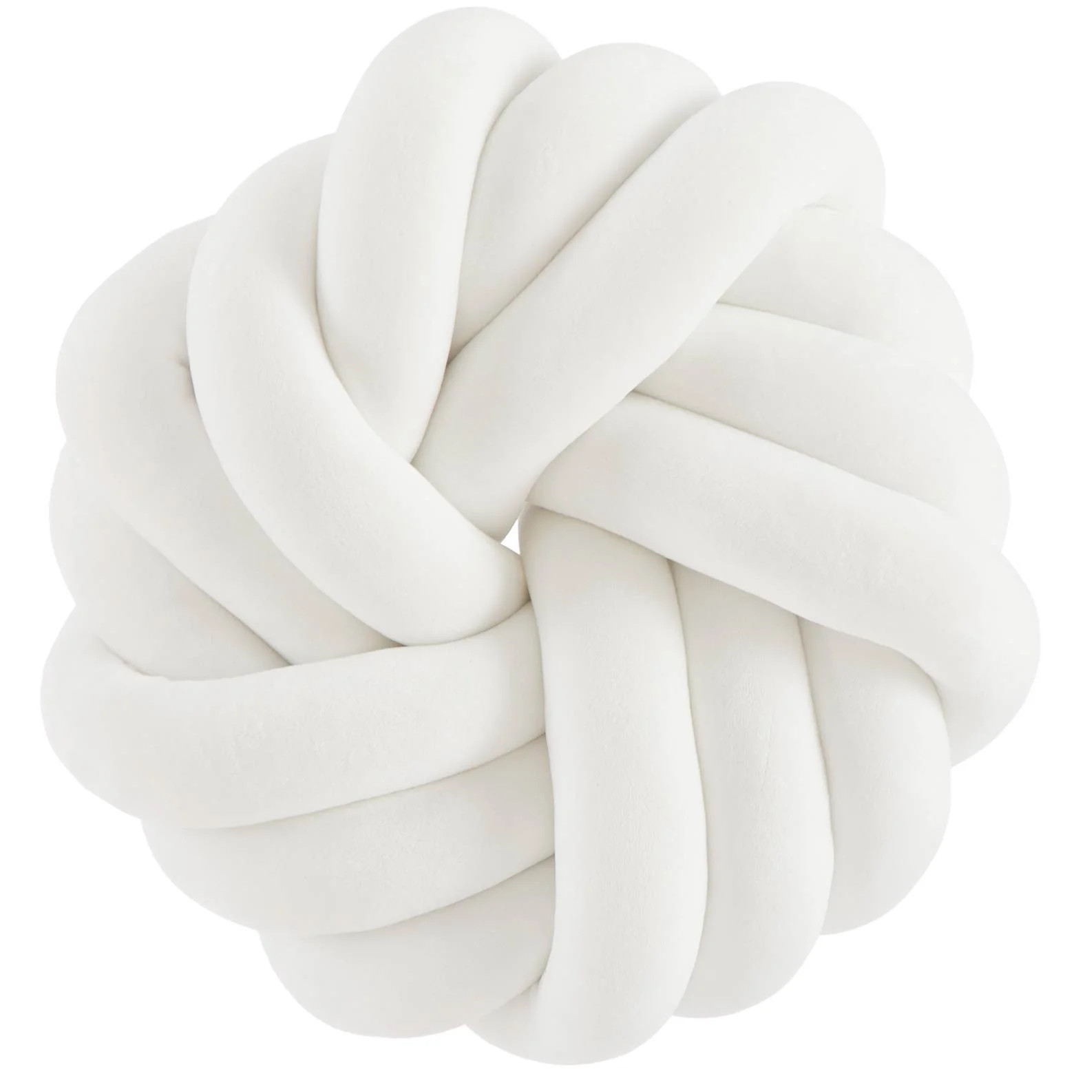 Stylehouse 14" x 14" White Mila Knot Decorative Pillow | Walmart (US)