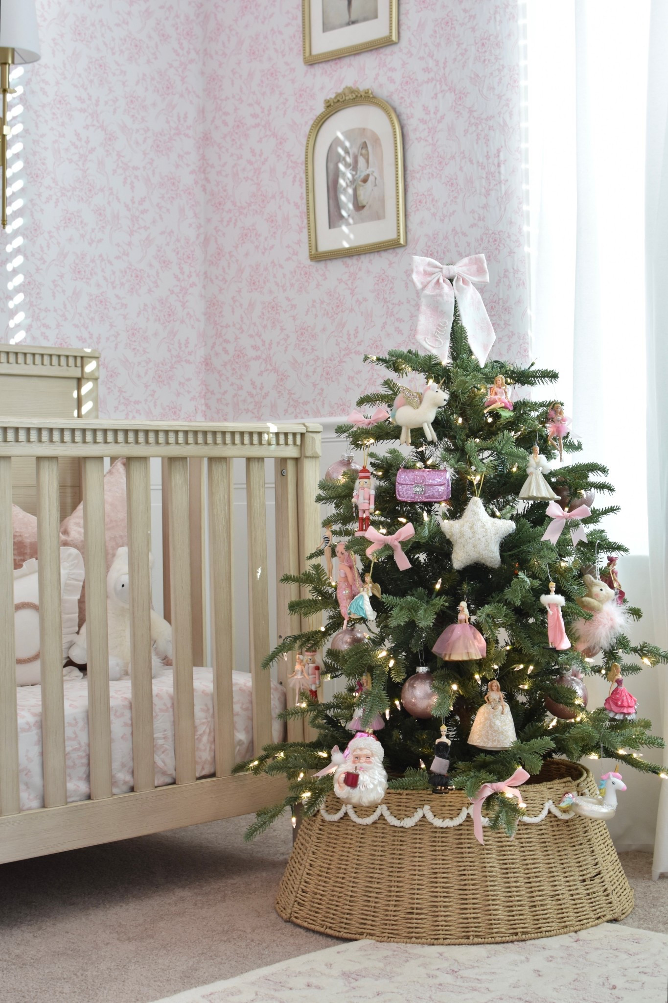 Pink Christmas, girly Christmas tree, baby girl nursery, Christmas tree, scalloped tree skirt

#LTKBaby #LTKKids #LTKHoliday