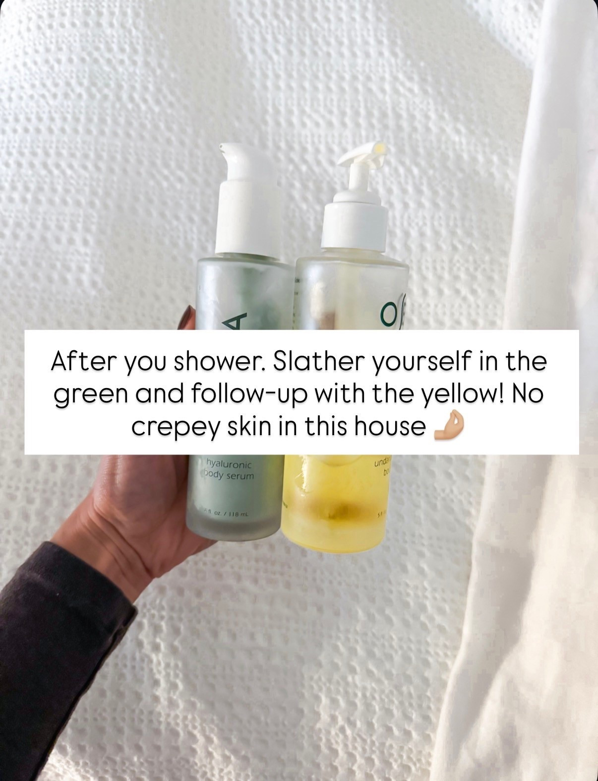 The best anti aging hack!! I go in with the HA serum first and then layer with the body oil at night. The body oil is not super greasy and absorbs nicely. It doesn’t stain my PJs or my sheets. 


#LTKselfcare #LTKBeauty #LTKgrwm