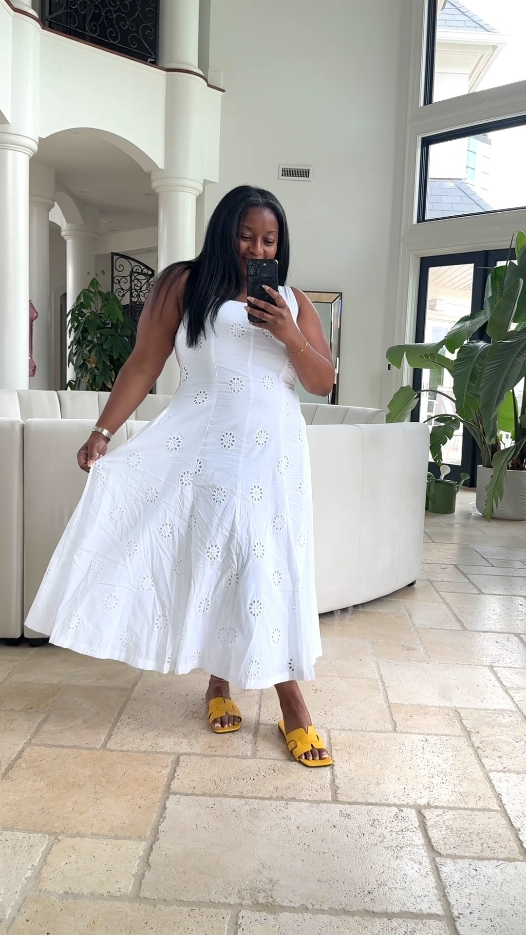 The perfect white summer dress and it has pockets!

Wearing a large for reference! 

#LTKMidsize #LTKStyleTip #LTKFindsUnder50