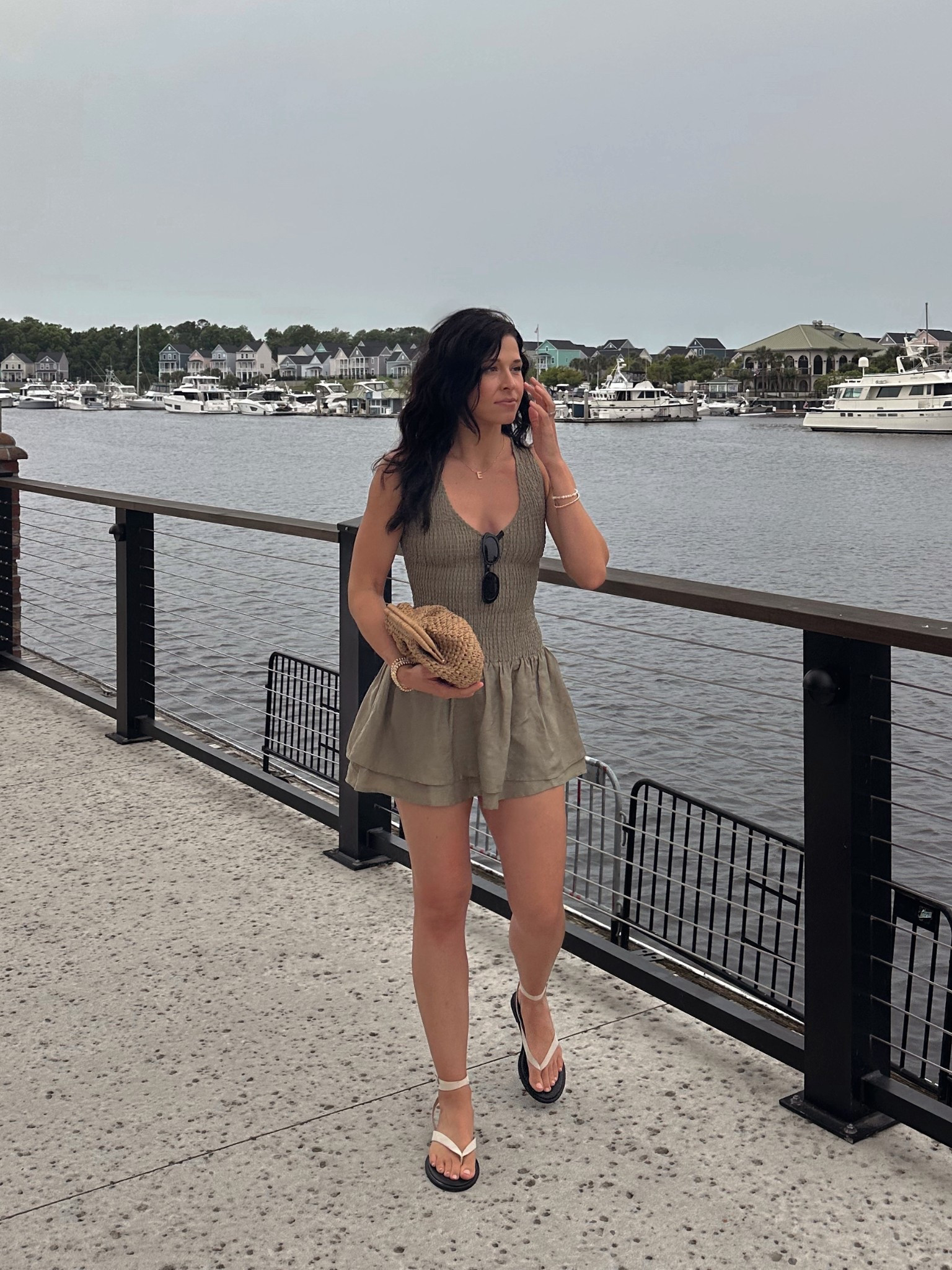 Summer dress / smocked dress / drop waist smocked dress / drop waist dress / summer outfit / summer outfit inspo / wrap sandals / tie up sandals / coastal outfit / beach vacation outfit / European vacation outfit / vacation outfits 

#LTKTravel #LTKSeasonal #LTKSummerEdit