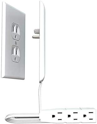 Sleek Socket Ultra-Thin Electrical Outlet Cover with 3 Outlet Extension Cord, 3-foot, Standard Si... | Amazon (US)