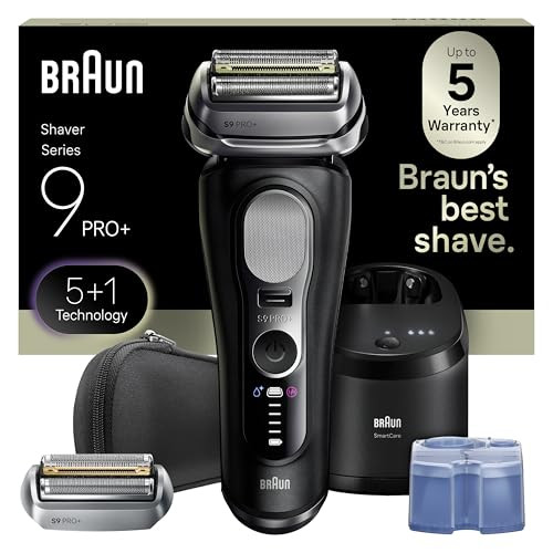 Braun Series 9 PRO+ Electric Shaver, Pro SensoAdapt, 6in1 SmartCare Center, Wet & Dry Razor, 9660CCPS, Black | Amazon (US)