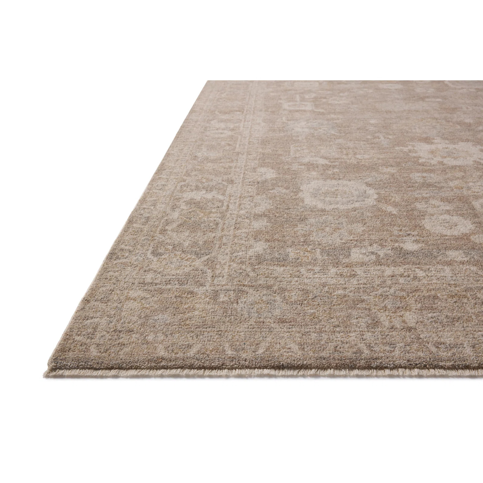 Chris Loves Julia x Loloi Louisa Taupe / Ivory Area Rug | Wayfair North America