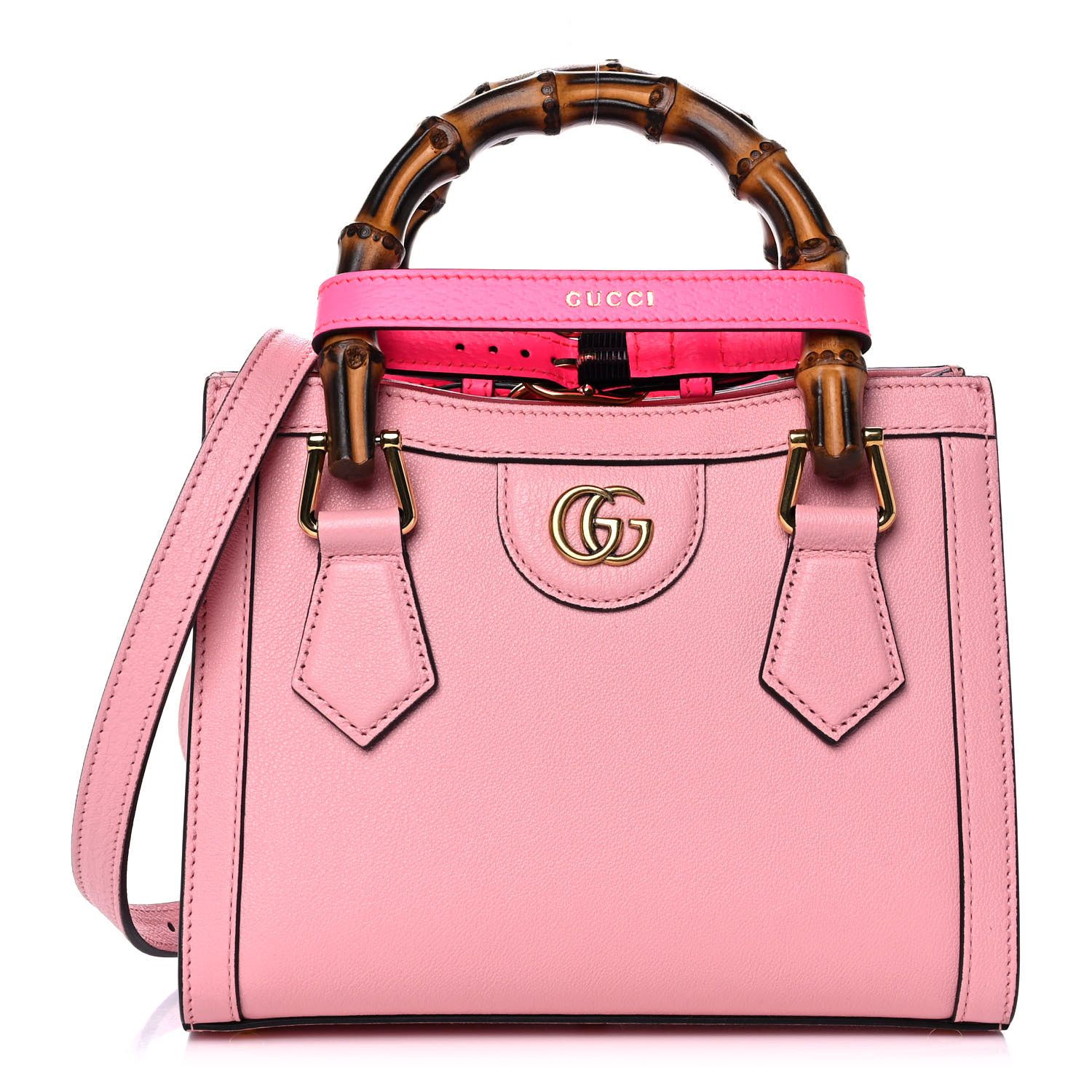 GUCCI Calfskin Mini Diana Tote Bag Pastel Pink | FASHIONPHILE | Fashionphile