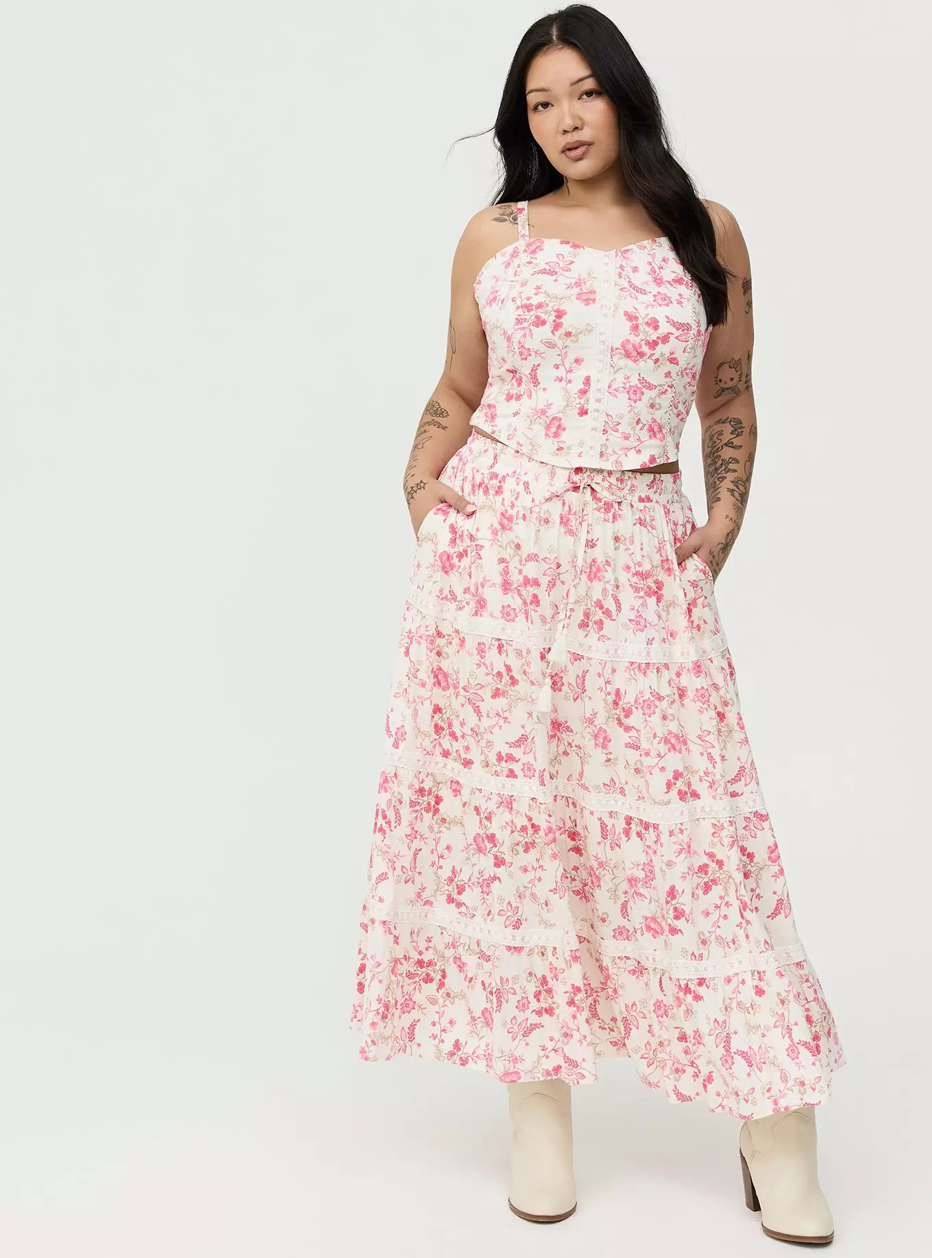 Tiered Maxi Skirt | Torrid (US & Canada)