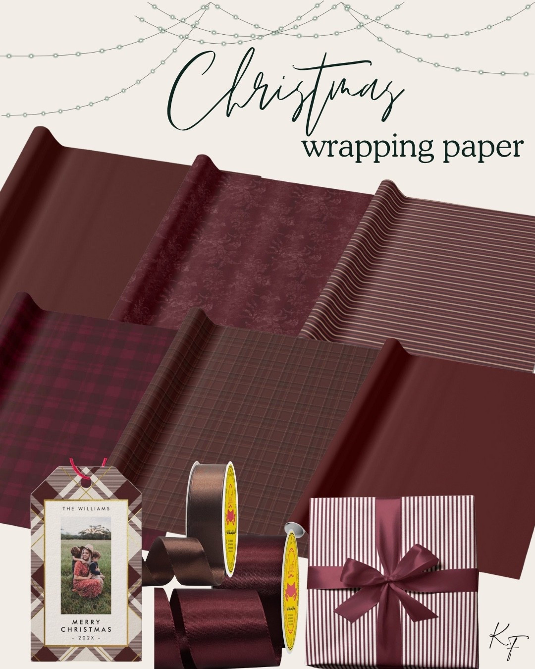 Christmas gift wrapping. Holiday wrapping. Wrapping gifts. Wrapping paper. Christmas wrapping paper  Deep wrapping paper. Dark wrapping paper. Elegant gift wrapping. Elegant wrapping paper. 

#LTKSeasonal #LTKGiftGuide #LTKHoliday