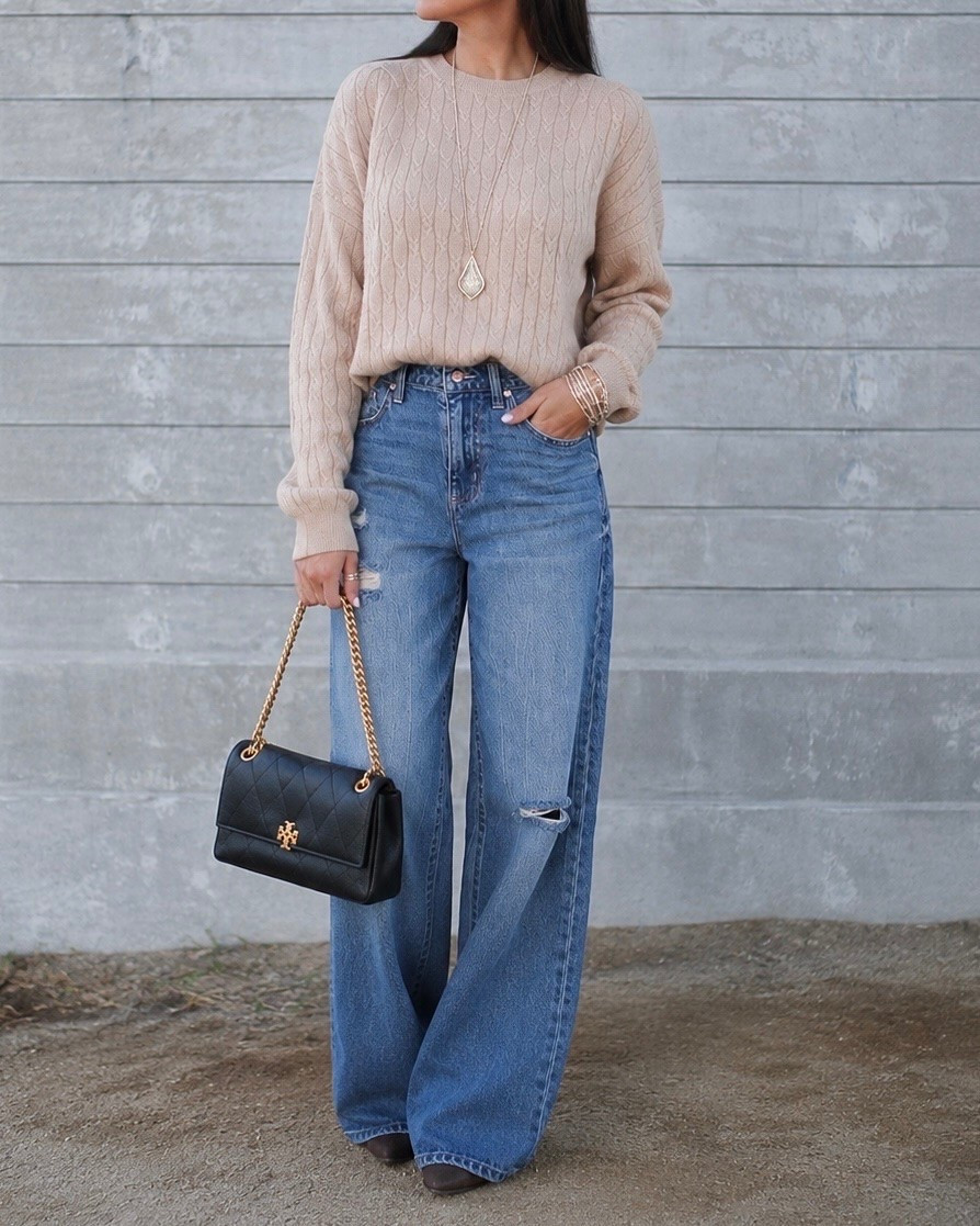 Walmart cashmere sweater $60 and jeans from Walmart only $20