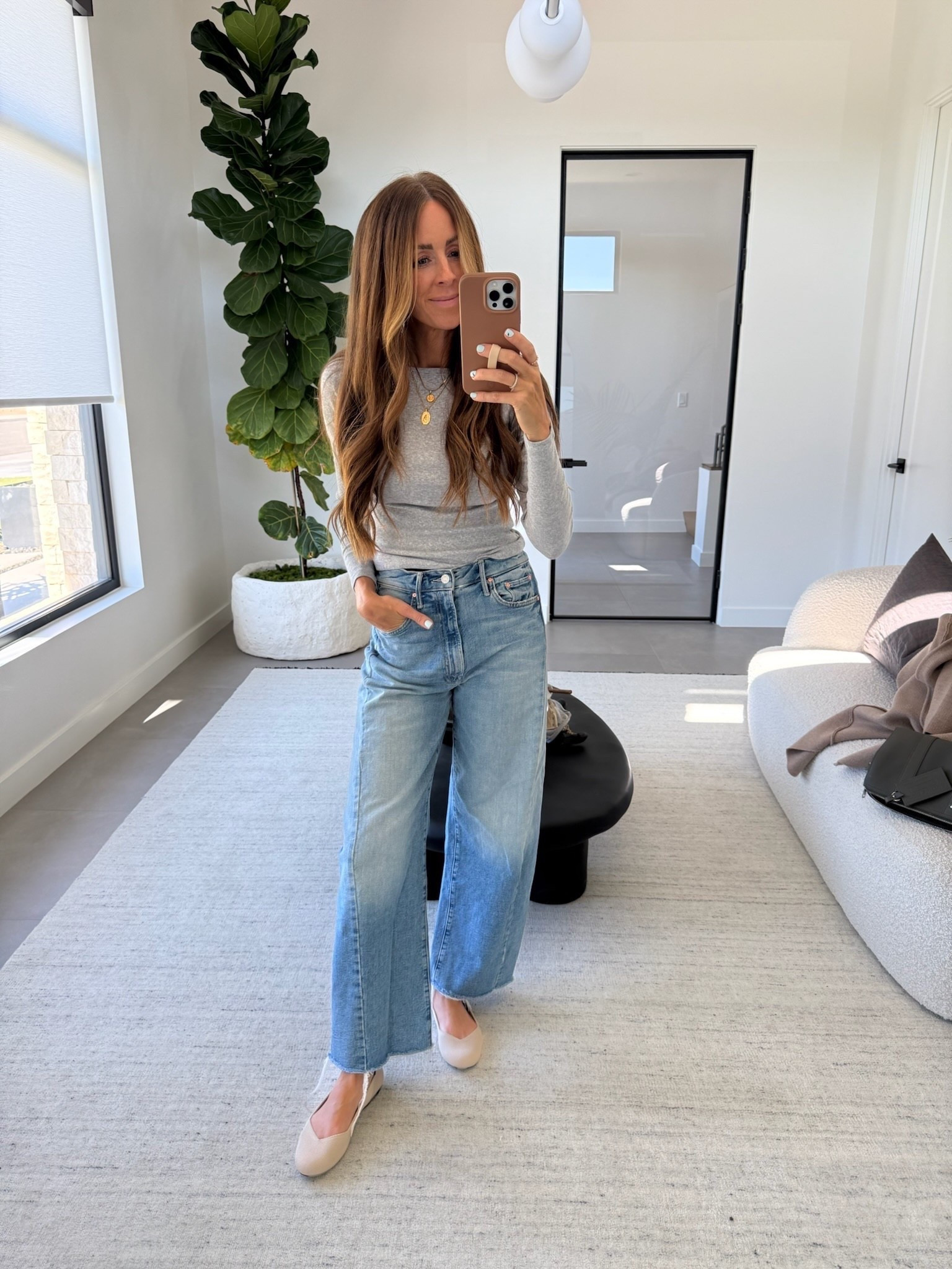 Just saw that my favorite jeans are fully stocked and 25% off!! I cut the hem because they were too long for me. I’m 5’4”.