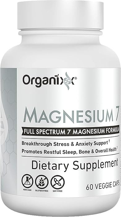 Amazon.com: Organixx Magnesium Glycinate Supplement for Support Sleep, Muscle & Heart Health, 7 T... | Amazon (US)