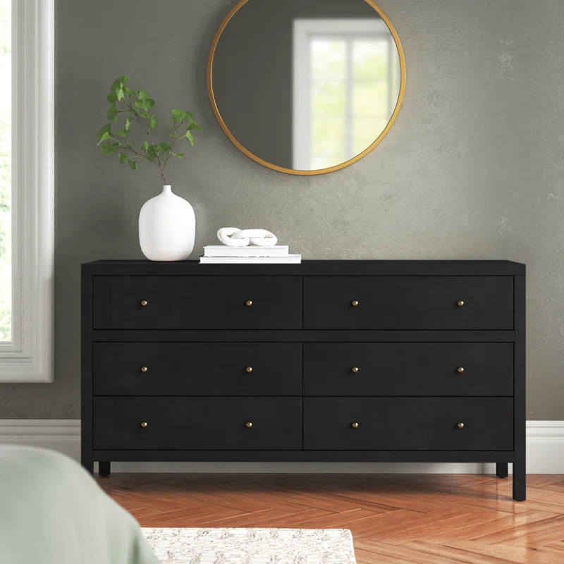 Celine 6 Drawer 60" W Double Dresser | Wayfair North America