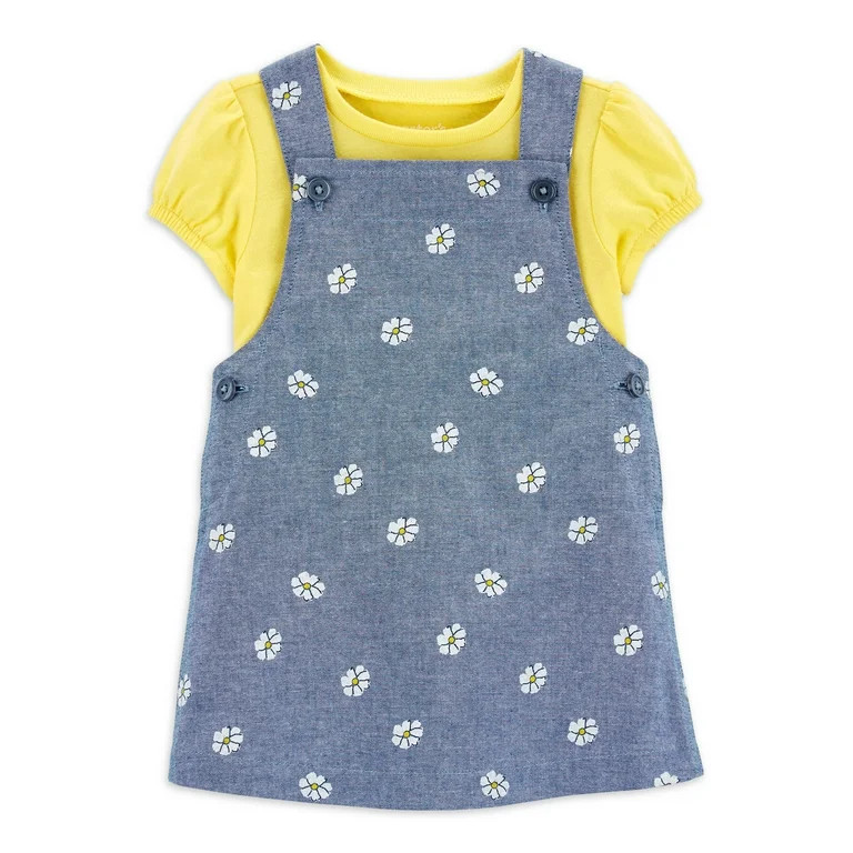 Carter's Child of Mine Baby Girl Dress Set, Sizes 0/3-24 Months | Walmart (US)