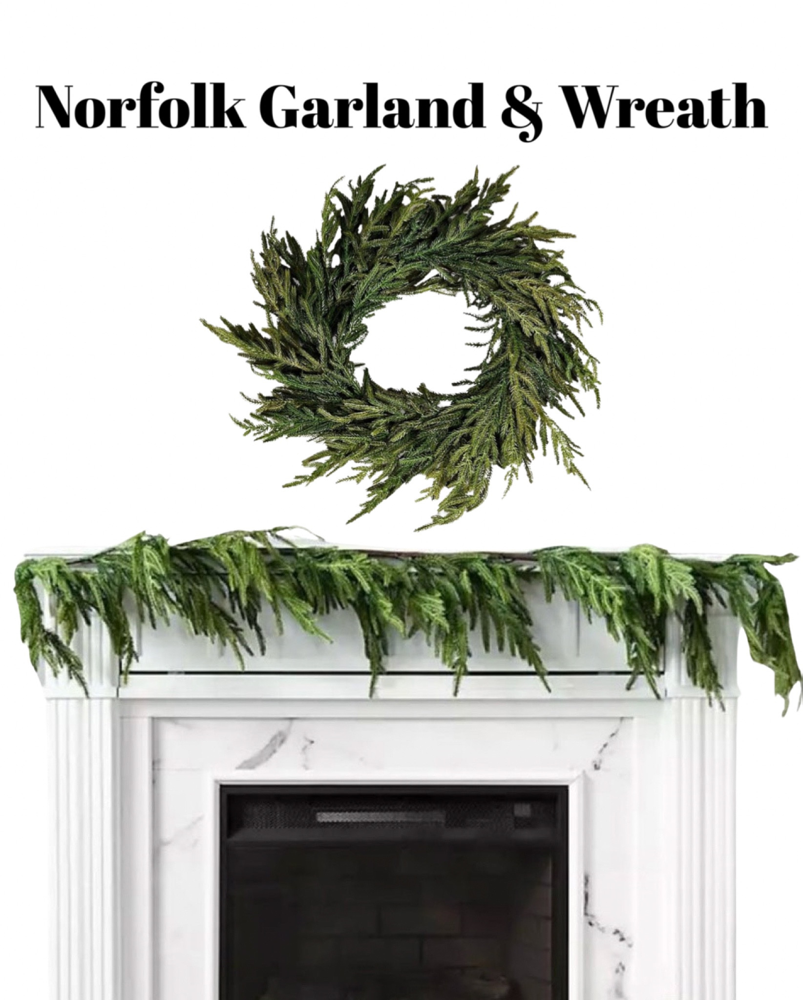 Norfolk Garland & Wreath 

#LTKHoliday #LTKSeasonal #LTKHolidaySale