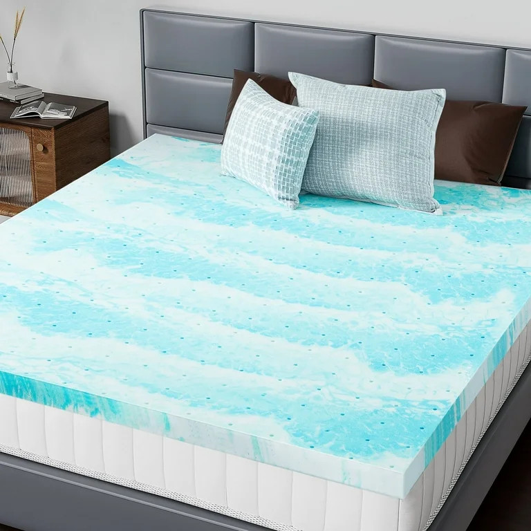 CONCETTA 3 Inch Full Size Memory Foam Mattress Topper with Cooling Gel, Pressure Relief for Back ... | Walmart (US)