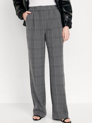 Extra High-Waisted Pleated Taylor Wide-Leg Trouser Suit Pants for Women | Old Navy (US)