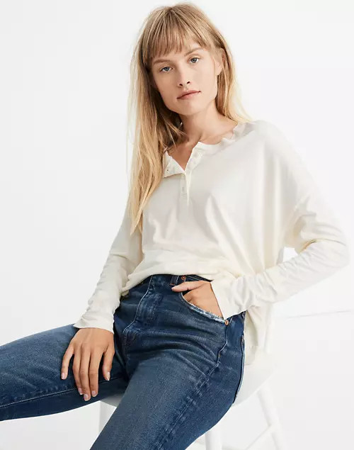 Rivet & Thread Ex-Boyfriend Long-Sleeve Henley Tee | Madewell