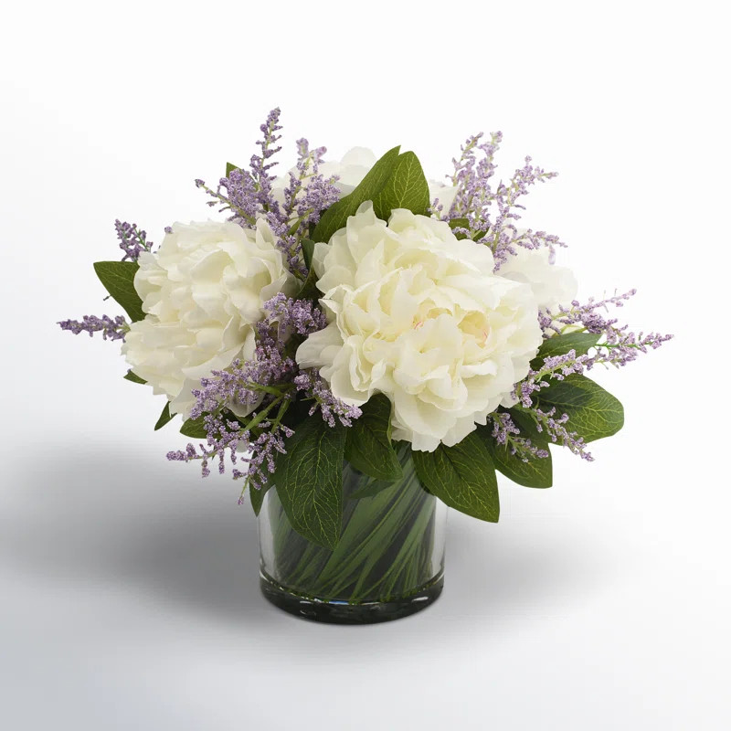 Ferdinand Peony Floral Arrangements in Vase | Joss & Main