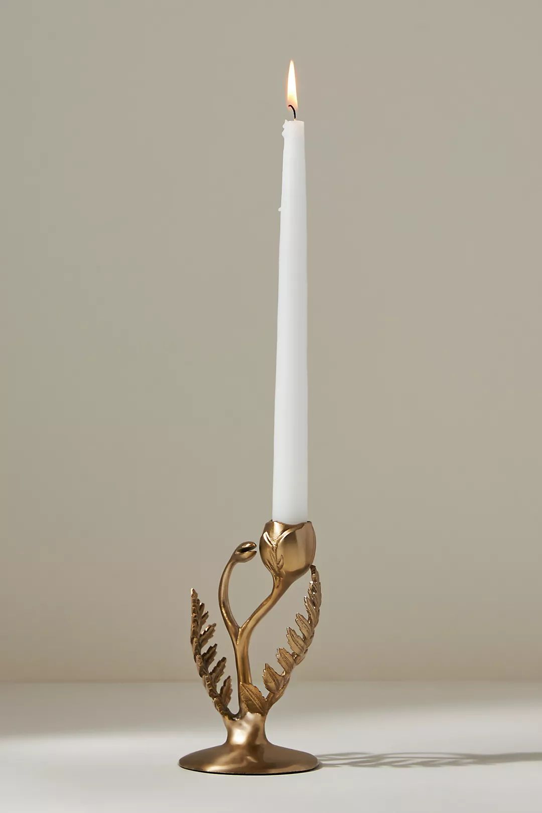 Fiddlehead Fern Taper Candle Holder | Anthropologie (US)