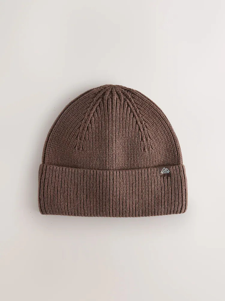 Chocolate Brown Knitted Beanie Hat (1-16yrs) | Next US