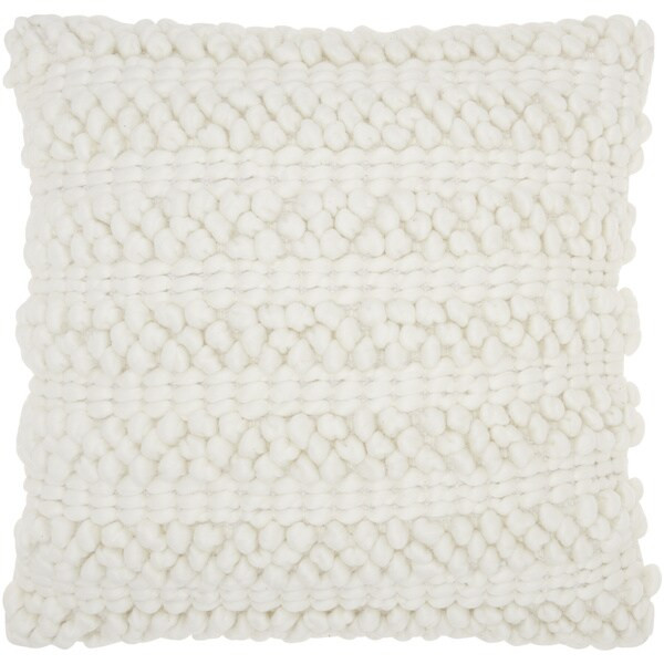 Carson Carrington Tarnby Woven Stripes White Throw Pillow | Bed Bath & Beyond
