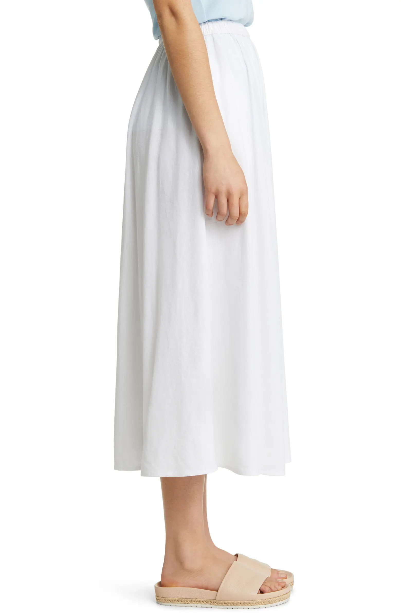 Linen Midi Skirt | Nordstrom