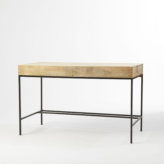 Industrial Storage Desk, 48"", Mango | West Elm (US)