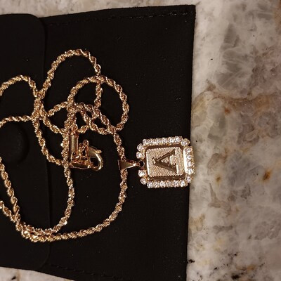 Layer Necklace Initial Necklace Gold Necklace Letter Necklace Gold Initial Necklace 18k Gold Fill... | Etsy (US)