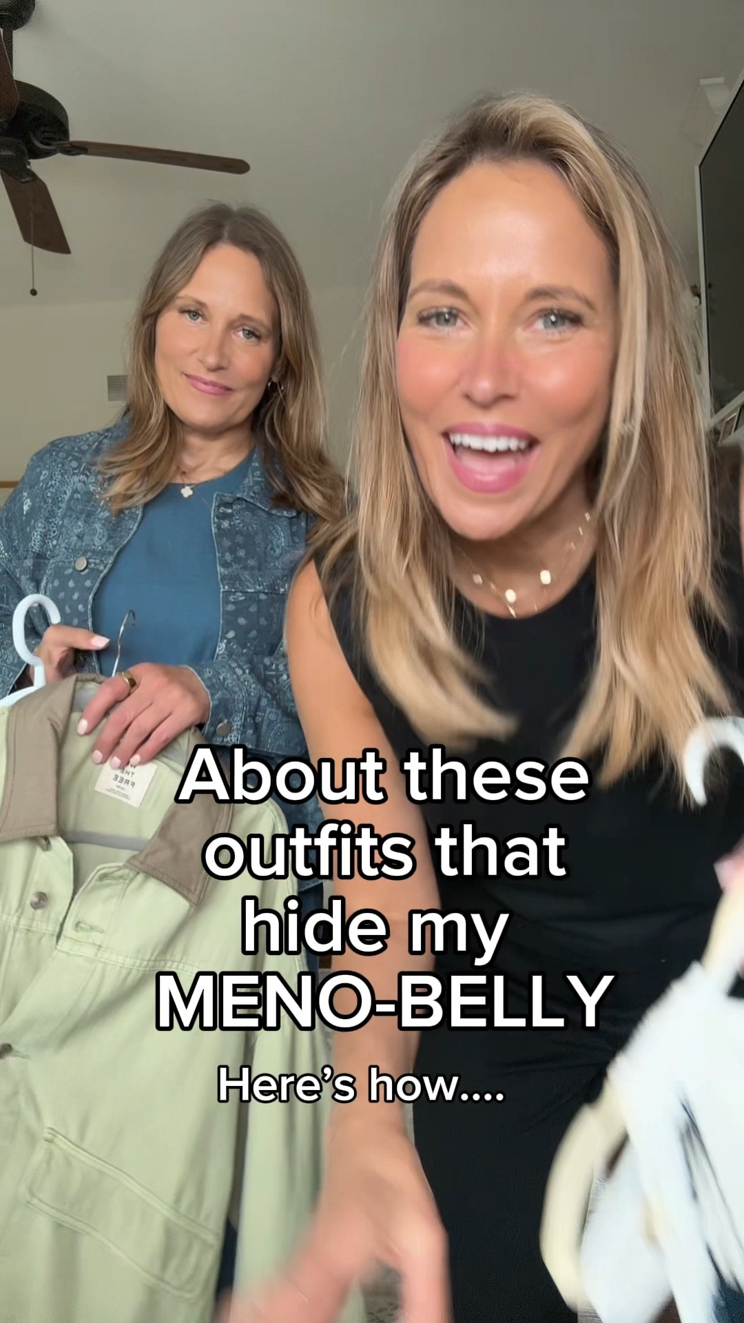 STEP by STEP GUIDE to hiding the MENO-BELLY. We curated this special collection with that in mind!

Wearing large in the set.
Medium in dresses
Large in both jackets.

#LTKOver40 #LTKMidsize