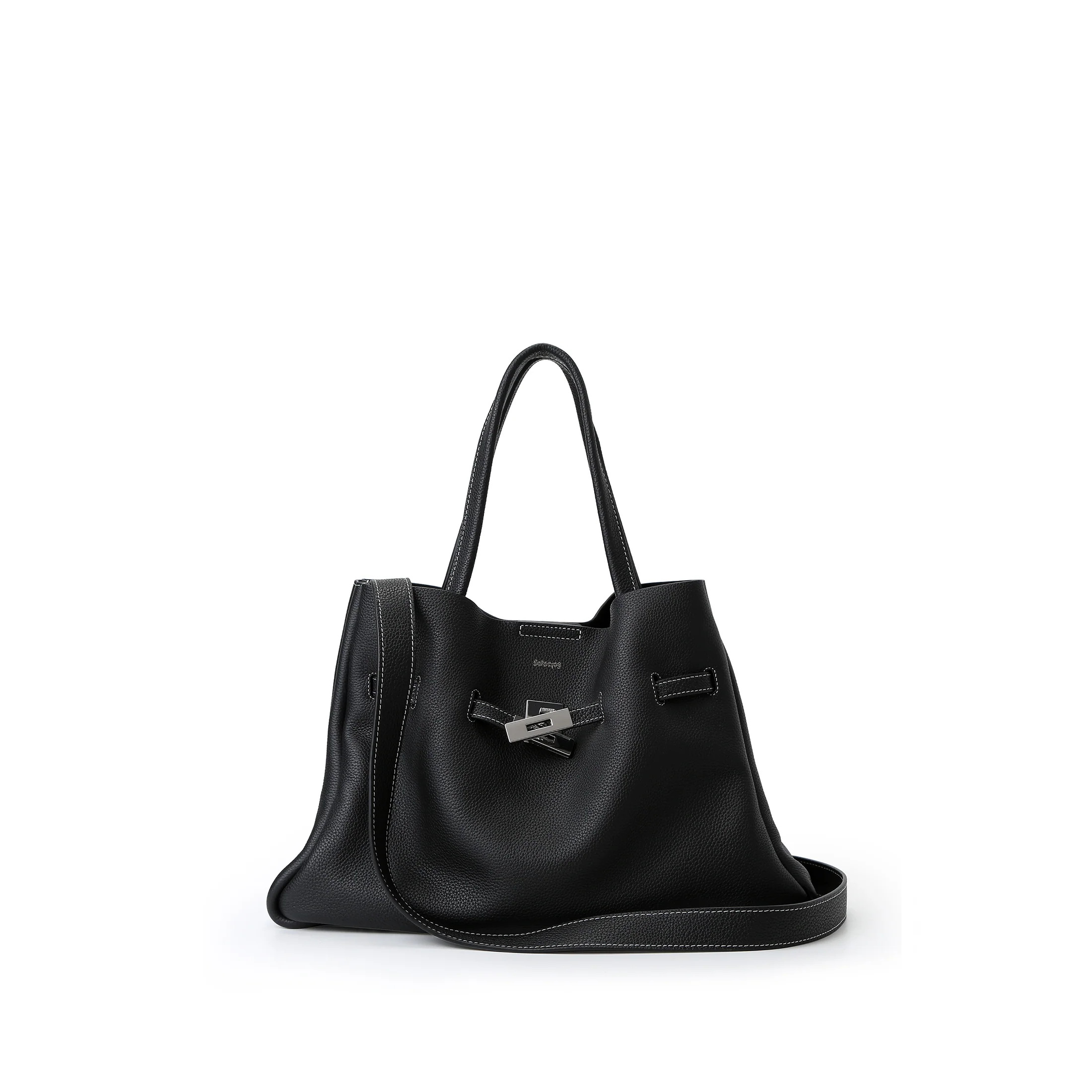 SAOIRSE Belt Soft Structural Shoulder Tote Large | RABEANCO