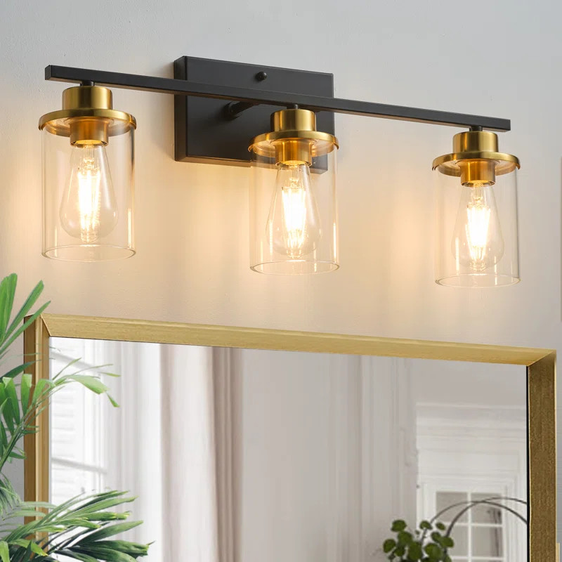3-Lights Dimmable Bathroom Vanity Light Wall Sconce Light Fixtures | Wayfair North America