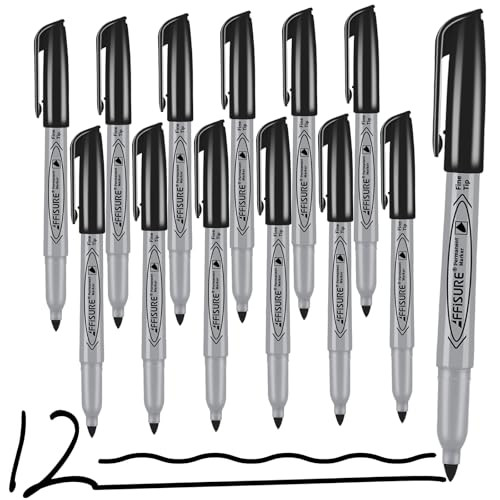 Permanent markers, 12 packs permanent markers bulk, quick drying in one second, smooth, not easy ... | Amazon (US)