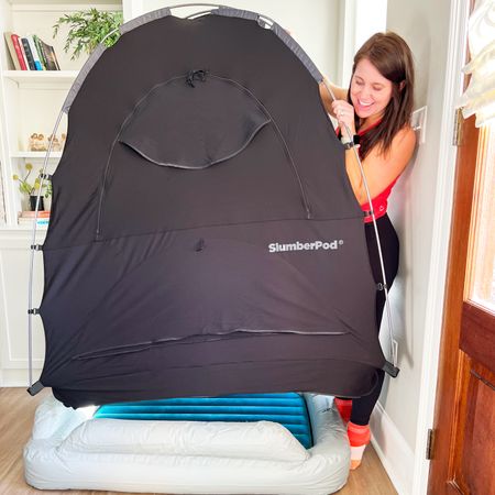 Looking for the perfect sleeping privacy nook for your toddler 2 and up? @slumberpod has you covered with their Perfect Pair Bundle! The Perfect Pair Bundle comes with their SlumberTot (hello inflatable toddler travel bed), SlumberPod - think perfect sleeping canopy to bring privacy, as well as the SlumberPod Fan that fits perfectly into into a zipped pocket to allow for more direct airflow. 
The Perfect Pair Bundle is great for those who are on the go or want to have that perfect little nook for their toddler to escape to, whether it be for sleeping or reading. Chloe even sees it as a way to go camping indoors. I would call that glamping 😂
Check out this bundle from SlumberPod- you don’t want to snooze past this one!

#slumberpod #slumbertot

#LTKtravel #LTKfamily #LTKGiftGuide