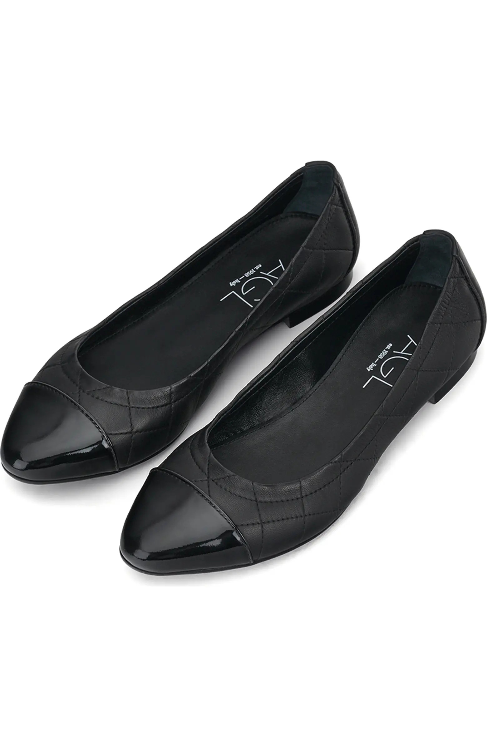 Naomi Quilted Cap Toe Ballet Flat (Women) | Nordstrom